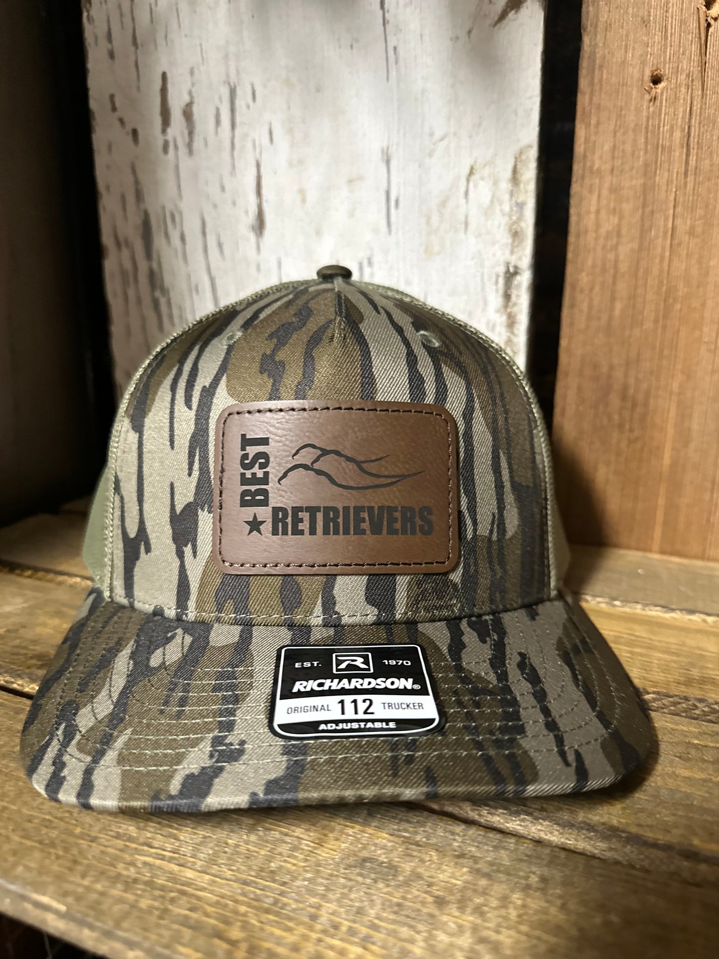 Mossy Oak Leather Patch Hat