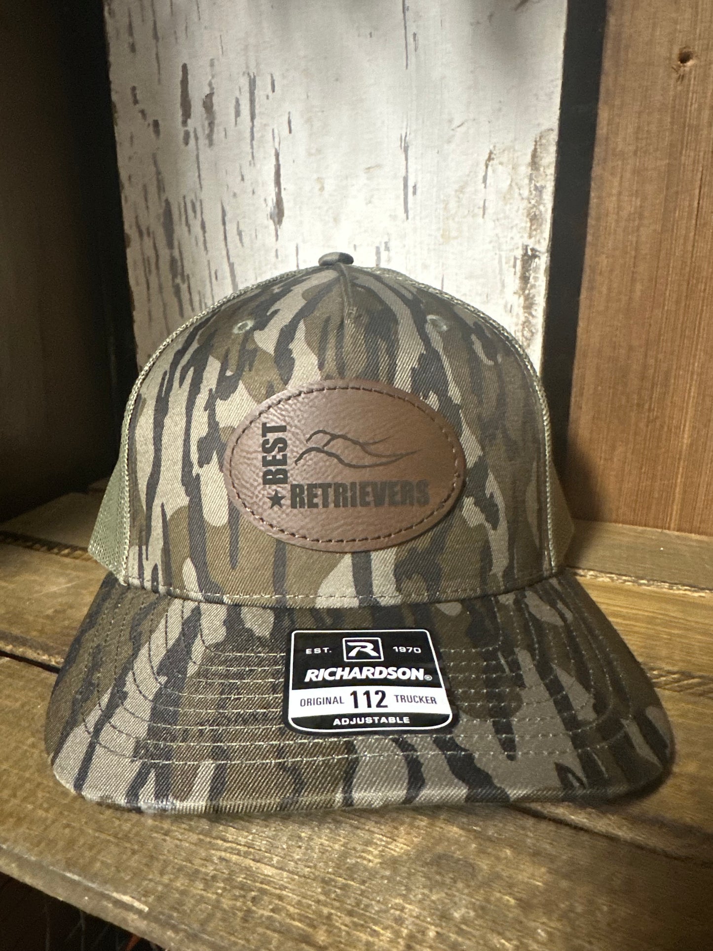 Mossy Oak Leather Patch Hat