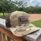 Camo Leather Patch Hat