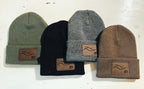 BR Leather Patch Beanie